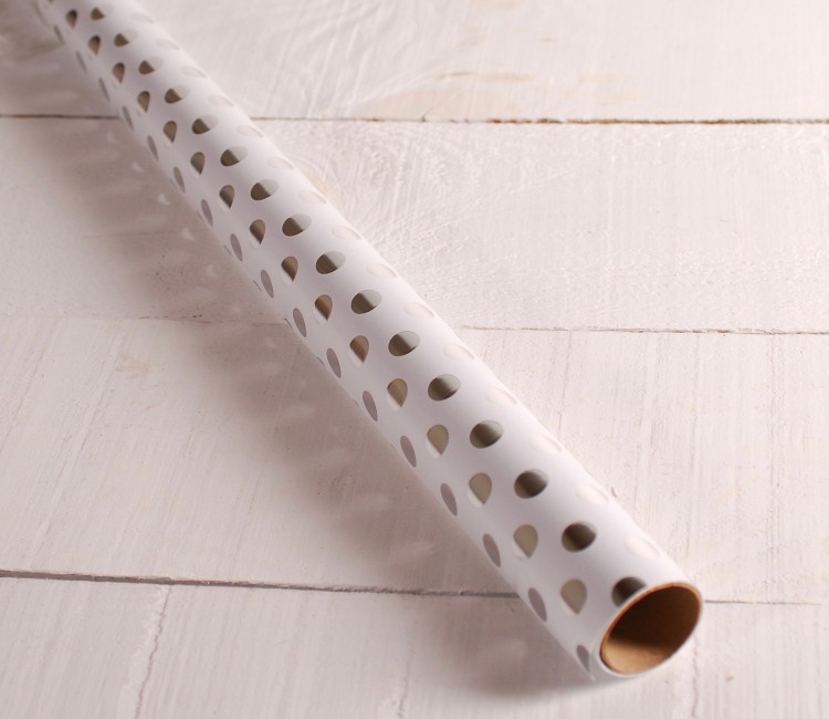 Papier cadeau à pois en papier foil