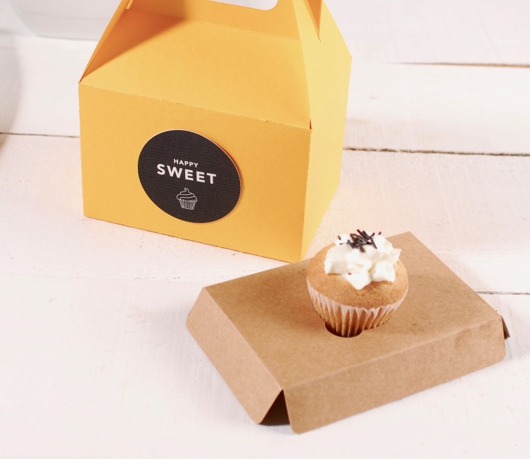 Support pour 1 mini cupcake pour boîtes pâtissières