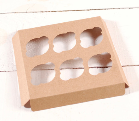 Support pour 6 mini cupcakes pour boîtes pâtissières