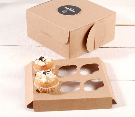 Support pour 6 mini cupcakes pour boîtes pâtissières