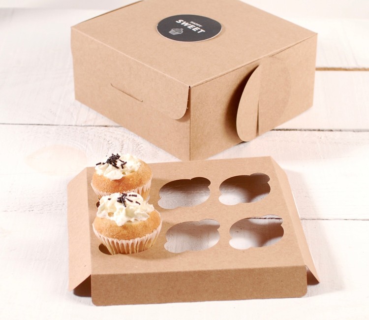 Support pour 6 mini cupcakes pour boîtes pâtissières Support pour 6 mini cupcakes pour boîtes pâtissières