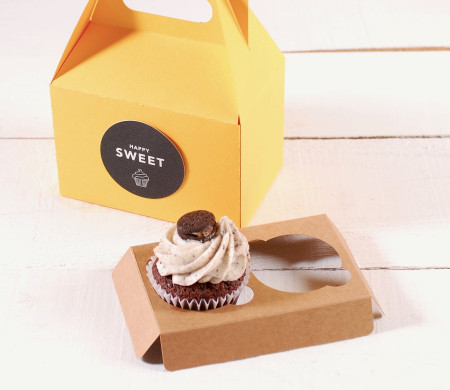 Support pour 2 cupcakes pour pâtisseries et commerces