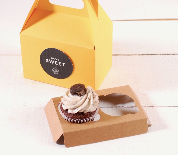 Support pour 2 cupcakes pour pâtisseries et commerces