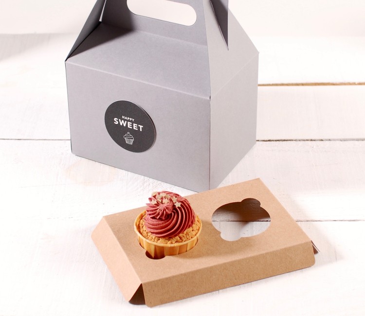Support pour 2 cupcakes pour pâtisseries et commerces