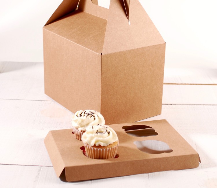 Support pour 4 cupcakes pour boîtes pâtissières Support pour 4 cupcakes pour boîtes pâtissières