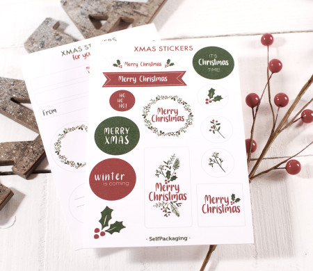 Set d'autocollants de Noël