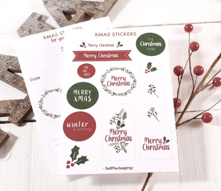 Set d'autocollants de Noël