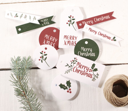 Pack d'étiquettes de Noël