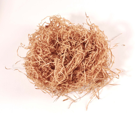 Copeaux de papier pour garniture de boîtes en carton