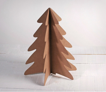 Sapin de Noël en carton décoratif
