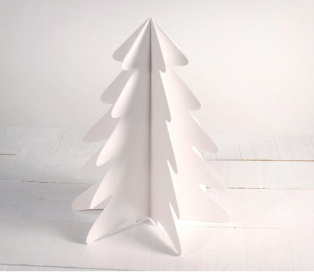 Sapin de Noël en carton décoratif