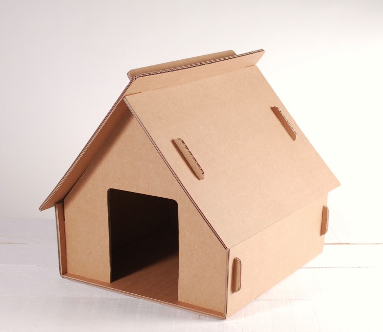 Petite Maison en Carton pour Enfants ou Chats - Jouets en Carton