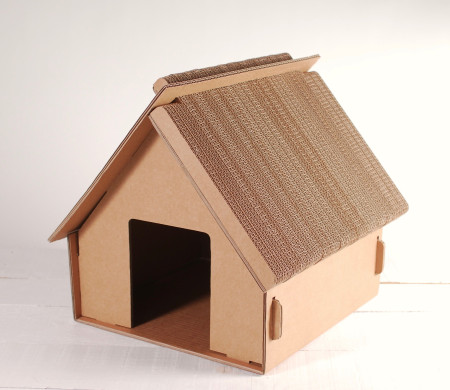 Petite Maison en Carton pour Enfants ou Chats - Jouets en Carton