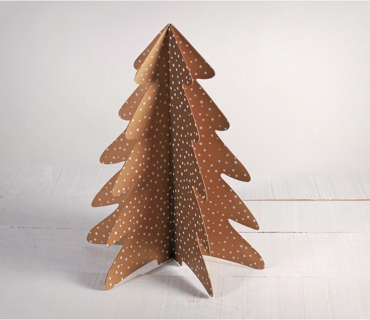 Sapin de Noël en carton décoratif
