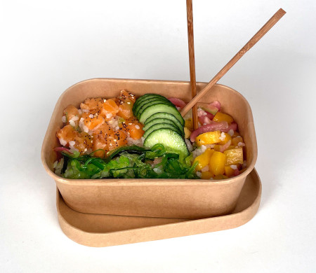 Tupper en carton kraft avec couvercle