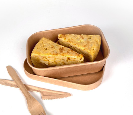 Tupper en carton kraft avec couvercle