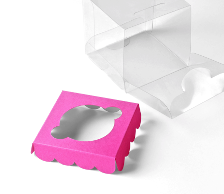 Boîte Transparente pour Un Cupcake