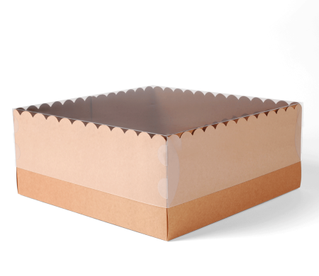 Boîte à Gâteaux et Tartes avec Couvercle Transparent