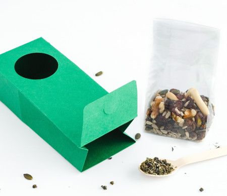 Boîte avec fenêtre pour la nourriture
