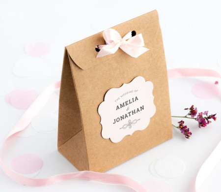 Sac en carton pour bonbons et chocolats