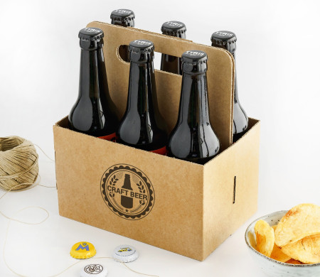 Boîte pour bières avec poignée