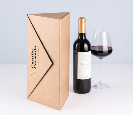 Boîte Triangulaire très originale pour Bouteille