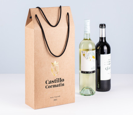 Boîte cadeau en carton pour bouteille