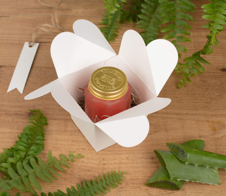 Boîte pour crèmes, originale en forme de fleur 