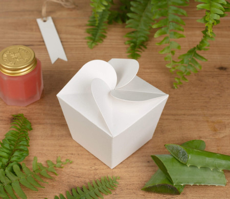 Boîte pour crèmes, originale en forme de fleur 