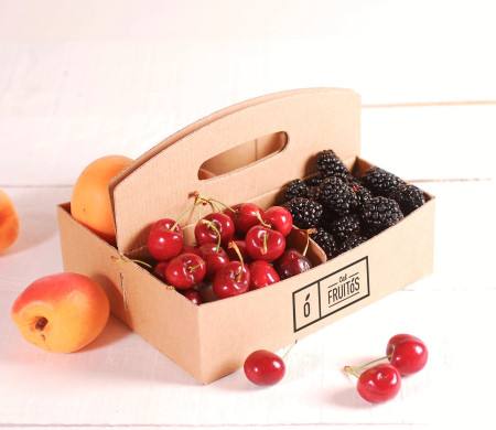 Caisse en carton pour fruits rouges