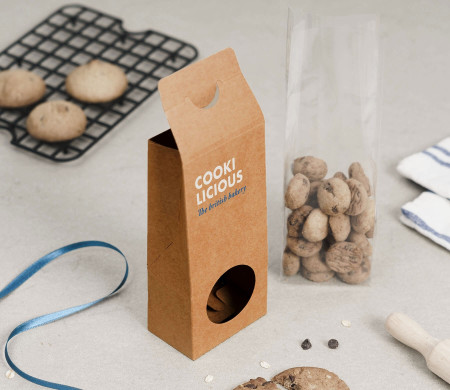 Boîte avec fenêtre pour la nourriture