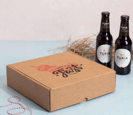  Boîte plane avec support pour bières