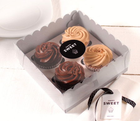 Boîtes pour 4 cupcakes