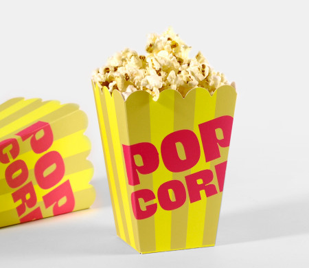 Boîte à pop-corn pour fêtes et évènements