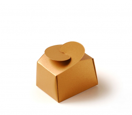 Petite boîte carton de chocolats individuelle