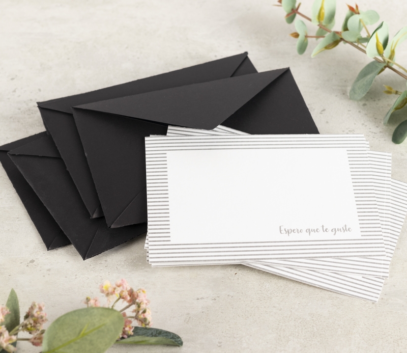Pack de 5 enveloppes avec cartes