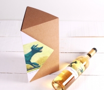 Boîte carton triangulaire bouteille