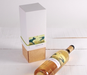 Décoration boîte à vin avec folder
