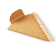 Triangle pour part de pizza en carton