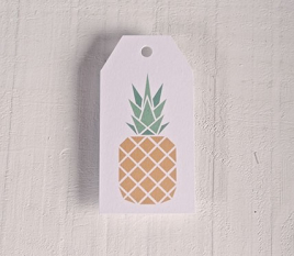 Étiquettes imprimées Ananas