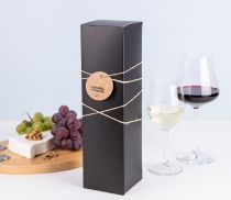 Boîte carton à vin simple pour une bouteille