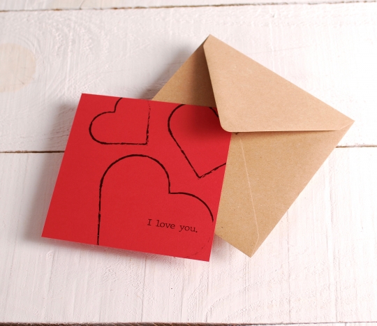 Carte romantique I love you
