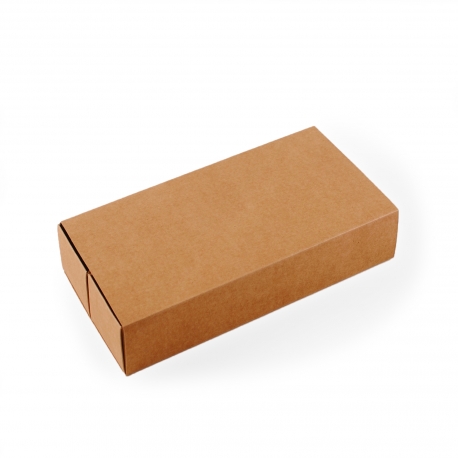 Boîte en carton allongée pour sushis avec bandeau