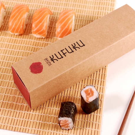 Boîte allongée sushis