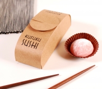 Boîte en carton élégante pour sushis