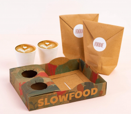 Barquette empilable street food en carton 