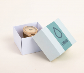 Boîte carton carrée pour montres