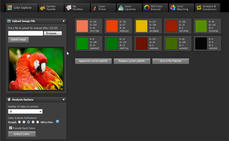 sites internet gratuits pour créer vos palettes de couleurs-colores -color-color-explorer