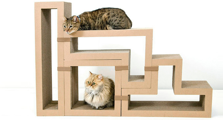 jouets en carton pour chats 6