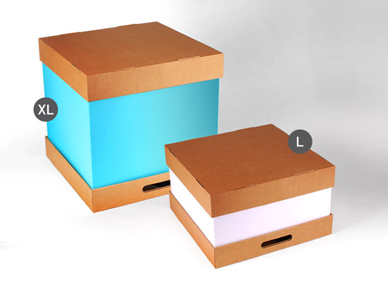 Boîte carton à gâteaux de grandes dimensions
